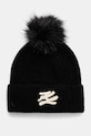 Karl Lagerfeld czapka z domieszką wełny czarny A1W33103