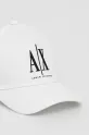 Akcesoria Armani Exchange czapka z daszkiem bawełniana XW001179.AF14711.NOS biały