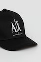 Памучна шапка с козирка Armani Exchange черен XW001179.AF14711.NOS