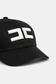 Βαμβακερό καπέλο του μπέιζμπολ Elisabetta Franchi CL06F51E2 μαύρο SS25
