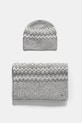 Шапка и шарф с примесью шерсти Guess с добавлением шерсти серый W5PZ18.Z3LQ0