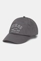 Guess czapka z daszkiem bawełniana LUREX aplikacja szary V5RZ03.WFKN0
