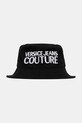 Bavlnený klobúk Versace Jeans Couture bavlna čierna 78HAZK04.ZG365