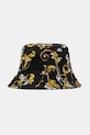 Versace Jeans Couture kapelusz bawełniany 78HAZK06.ZG364 czarny SS25