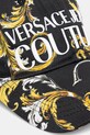 Βαμβακερό καπέλο του μπέιζμπολ Versace Jeans Couture 78HAZK10.ZG364 μαύρο SS25