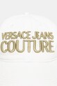 Βαμβακερό καπέλο του μπέιζμπολ Versace Jeans Couture 78HAZK32.ZG365 λευκό SS25