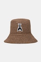 Капелюх Patrizia Pepe аплікація коричневий 2F0081.V014