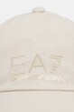 Bavlnená šiltovka EA7 Emporio Armani AF13009.7W000327 béžová SS26