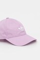 Akcesoria adidas Originals czapka z daszkiem bawełniana BASEBALL AC JC6028 fioletowy