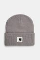 Carhartt WIP berretto Ashley Beanie applique grigio I034850.2LRXX