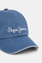 Pepe Jeans șapcă de baseball din bumbac WEI CAP PL040364 albastru SS25