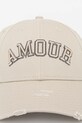 ZADIG&VOLTAIRE șapcă de baseball din bumbac OWHT01148.100 bej SS25