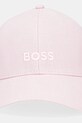 Plátenná čiapka BOSS 50539507 ružová SS25