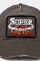 Superdry czapka z daszkiem bawełniana W9010177A.02A szary SS25