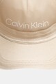 Bavlněná baseballová čepice Calvin Klein béžová K60K612910