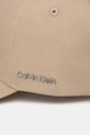 Bavlnená šiltovka Calvin Klein K60K612910 béžová SS25
