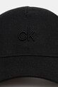 Льняная кепка Calvin Klein K60K613118 чёрный SS25