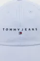 Tommy Jeans șapcă de baseball din bumbac AW0AW17308 albastru SS25