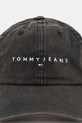 Хлопковая кепка Tommy Jeans AW0AW17308 чёрный SS25