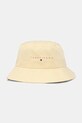Tommy Jeans berretto in cotone cotone giallo AW0AW17311