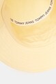 Tommy Jeans berretto in cotone giallo AW0AW17311