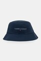 Tommy Jeans berretto in cotone cotone blu navy AW0AW17311
