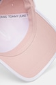 Tommy Jeans șapcă de baseball din bumbac roz AW0AW17315