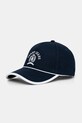 Tommy Jeans șapcă de baseball din bumbac bumbac bleumarin AW0AW17315