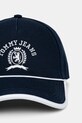 Tommy Jeans șapcă de baseball din bumbac AW0AW17315 bleumarin SS25
