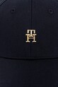 Tommy Hilfiger czapka z daszkiem bawełniana AW0AW17128 granatowy SS25