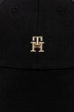 Bombažna bejzbolska kapa Tommy Hilfiger AW0AW17128 črna SS25
