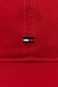 Бавовняна бейсболка Tommy Hilfiger AW0AW17131 червоний SS25