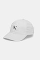 Bavlněná baseballová čepice Calvin Klein Jeans bavlna bílá LV04K5024G