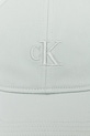 Памучна шапка с козирка Calvin Klein Jeans LV04K5024G тюркоазен AW25