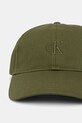 Calvin Klein καπέλο με γείσο γυναικείο βαμβακερό LV04K5024G πράσινο SS26