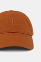 Calvin Klein καπέλο με γείσο γυναικείο βαμβακερό LV04K5024G καφέ SS26
