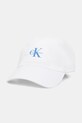 Calvin Klein Jeans baseballová čepice dámská bavlněná bílá LV04K5027G
