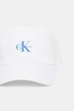 Calvin Klein Jeans baseballová čepice dámská bavlněná LV04K5027G bílá SS26