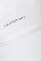 Calvin Klein Jeans czapka z daszkiem bawełniana LV04K5027G biały SS25