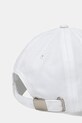 Akcesoria Calvin Klein Jeans czapka z daszkiem bawełniana LV04K5027G biały