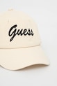 Guess șapcă de baseball din bumbac V5GZ00.WFKN0 bej SS25