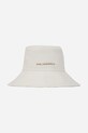 Karl Lagerfeld pălărie din bumbac bumbac alb A2W33017