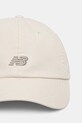 New Balance șapcă de baseball din bumbac LAH51009LIN bej SS25