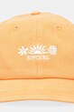 Rip Curl czapka z daszkiem bawełniana 04QWHE pomarańczowy SS25