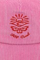 Rip Curl șapcă de baseball din catifea 04WWHE roz SS25