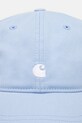 Carhartt WIP berretto da baseball in cotone Madison Logo Cap I034606.2QBXX blu SS25