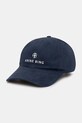 Anine Bing cotton baseball cap Jeremy Baseball Cap applique navy A.12.9084