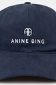 Anine Bing cotton baseball cap Jeremy Baseball Cap A.12.9084 navy SS25
