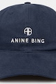 Anine Bing cotton baseball cap Jeremy Baseball Cap A.12.9084 navy SS25