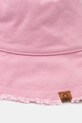 United Colors of Benetton pălărie din bumbac 6IYP1A008 roz SS25